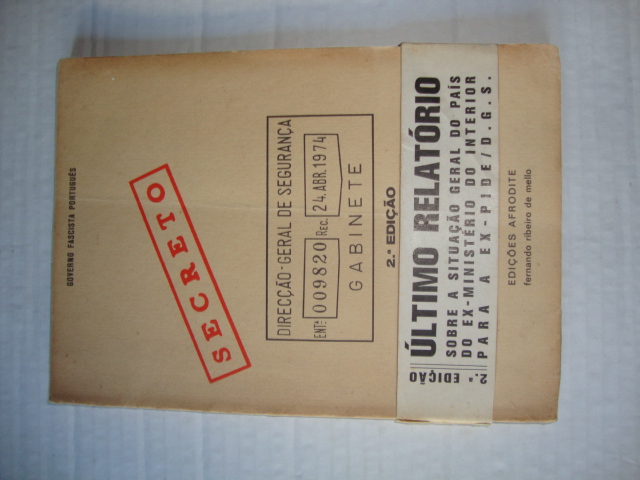 Último relatório sobre a situação geral do país do ex-Ministério do Interior para a ex-PIDE/DGS