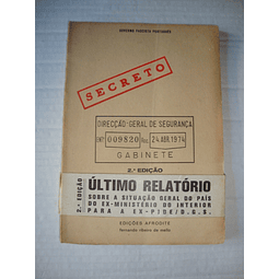 Último relatório sobre a situação geral do país do ex-Ministério do Interior para a ex-PIDE/DGS