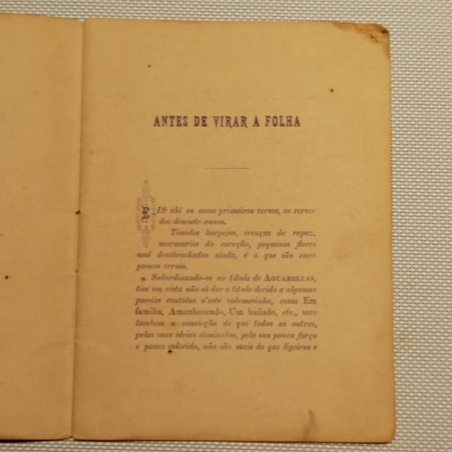 Aguarellas (Primeiros versos)