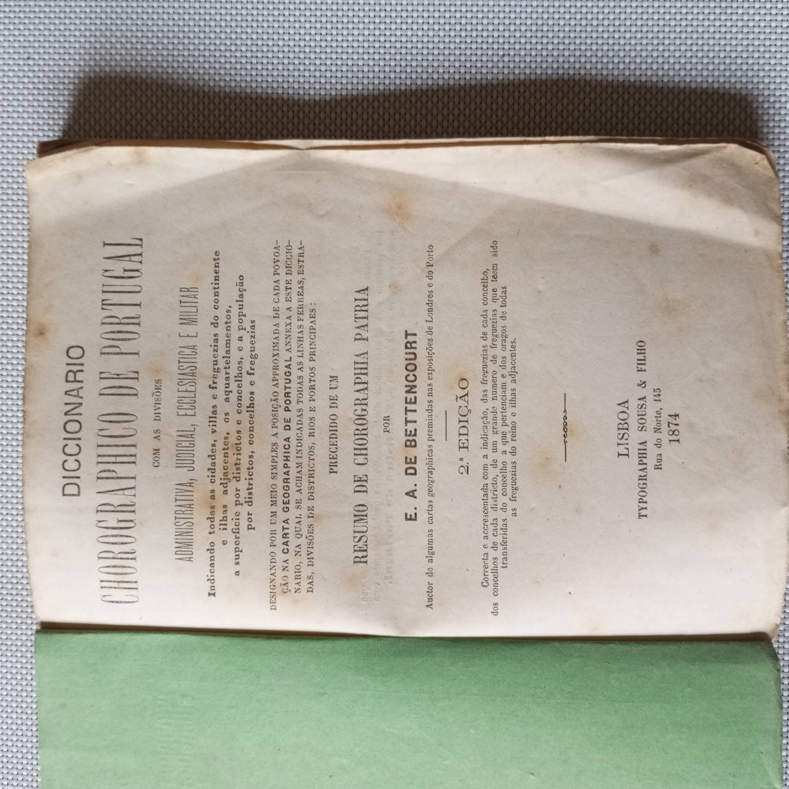 Dicionário Chorographico de Portugal