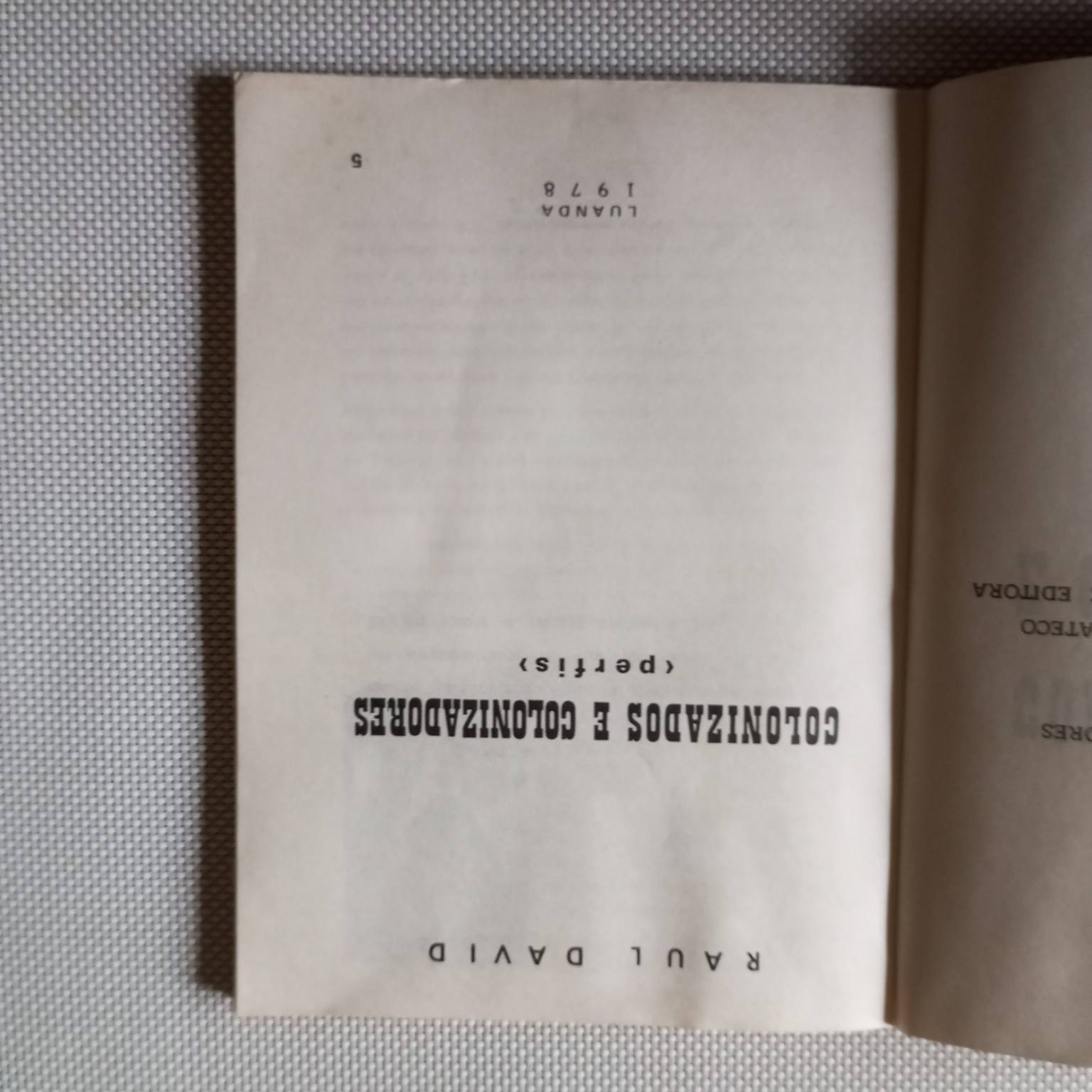 Colonizados e colonizadores- Perfis