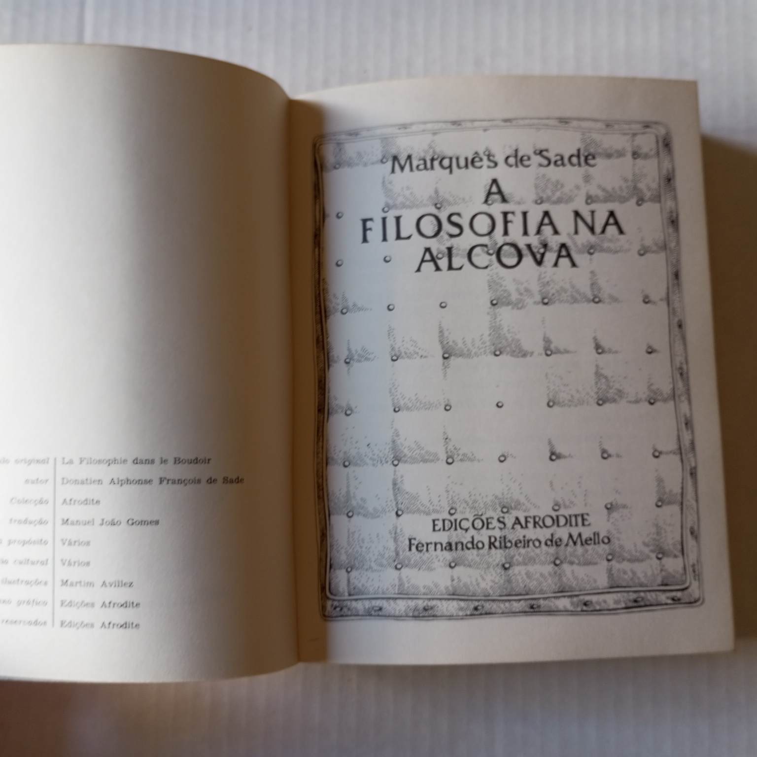 A filosofia na alcova