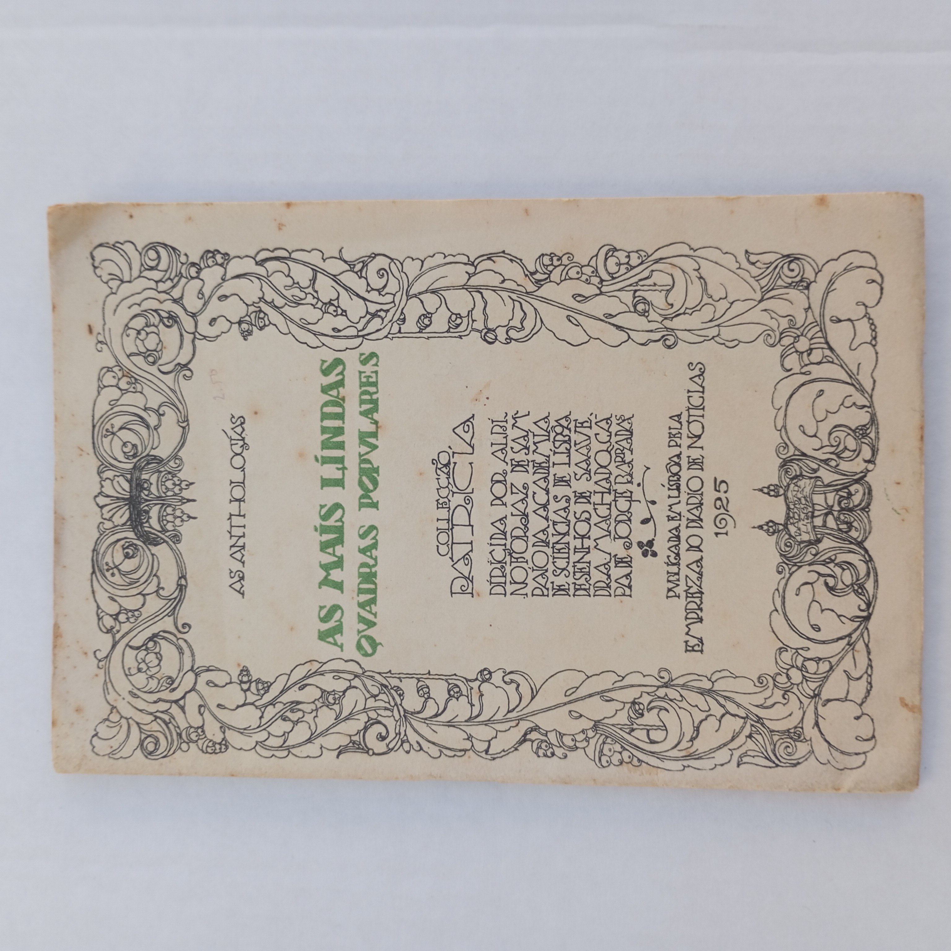 As anthologias- As mais lindas quadras populares