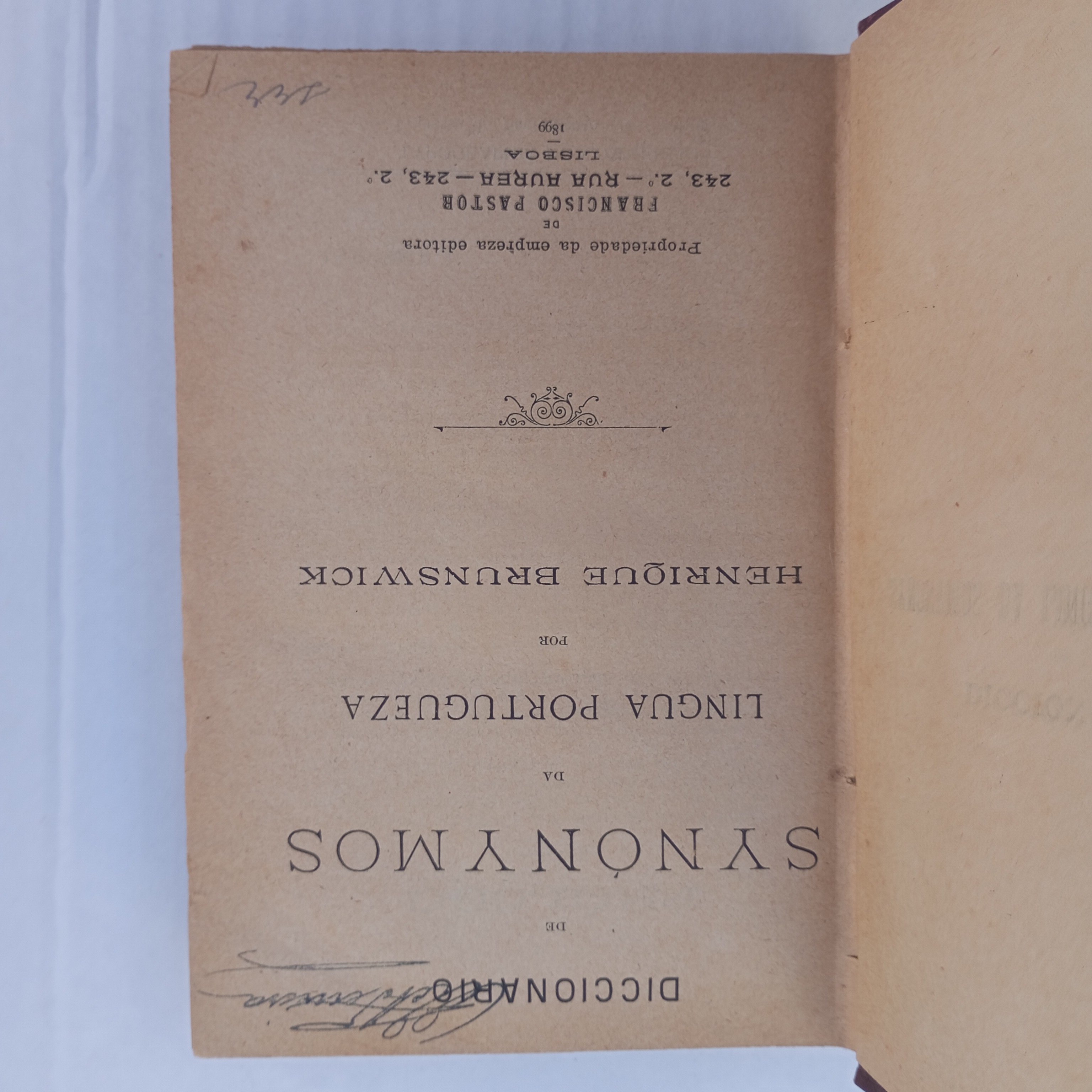 Diccionário de Synónymos da Língua Portugueza