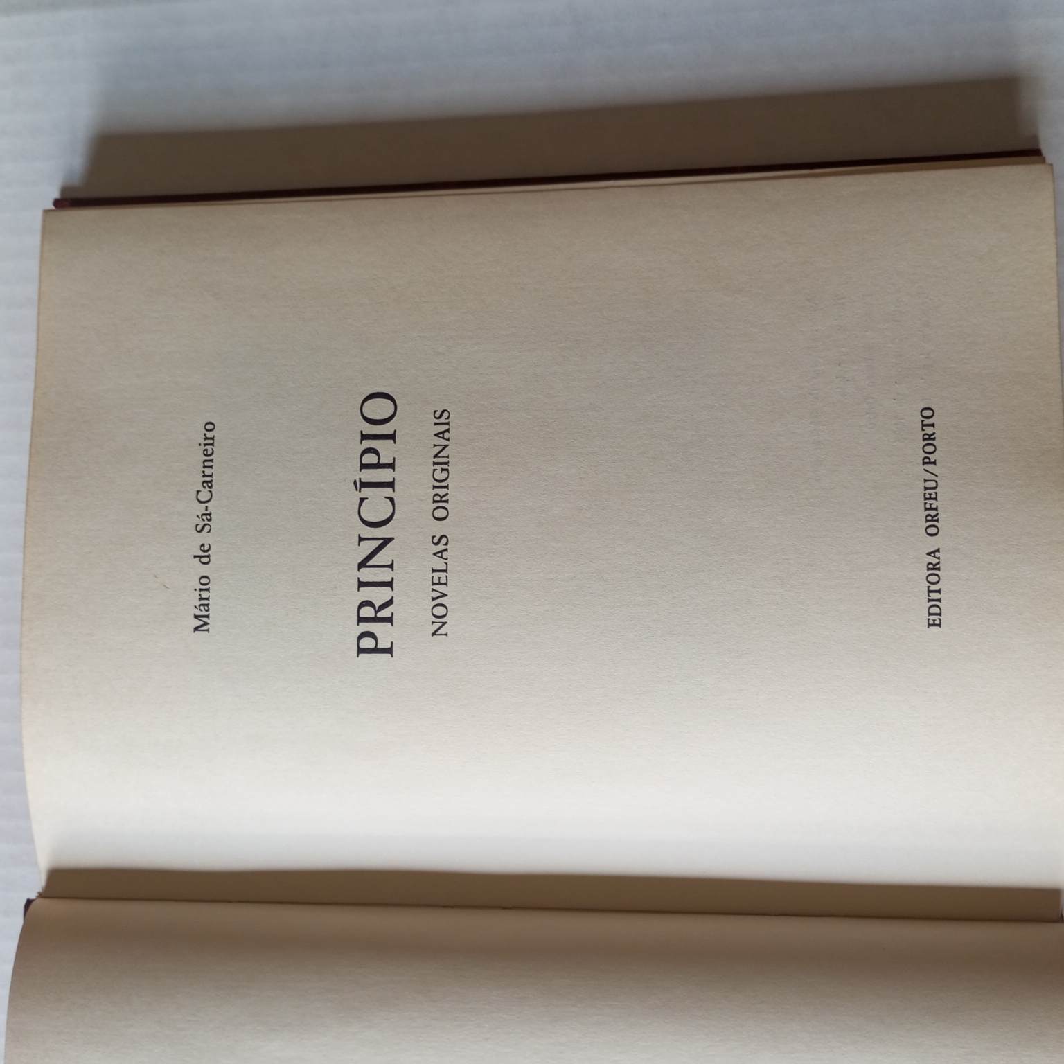 Princípio- Novelas originais