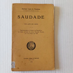 Saudade - Um acto em verso