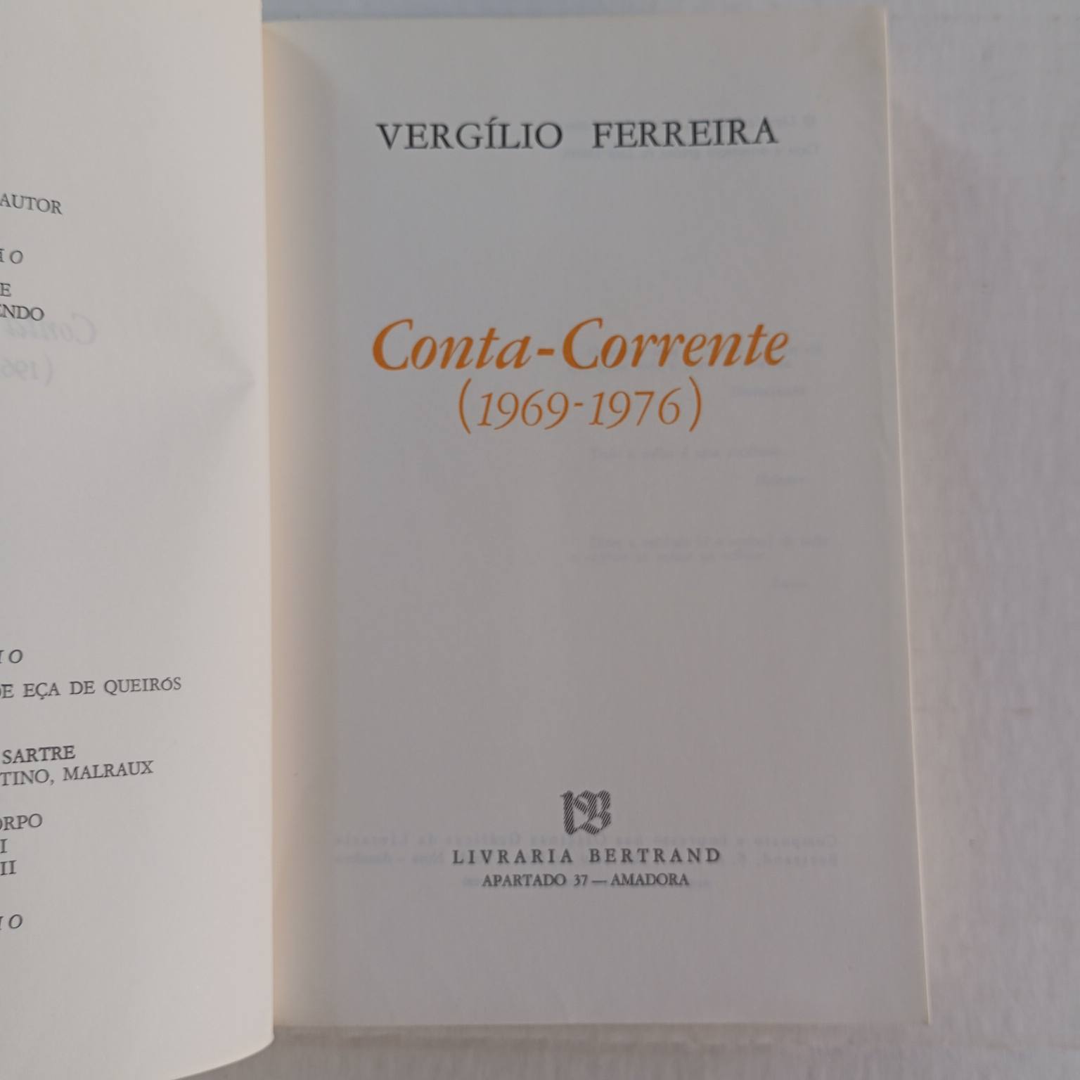Conta corrente 1 (1969-1976)