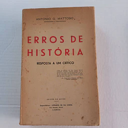 Erros de história- Resposta a um crítico