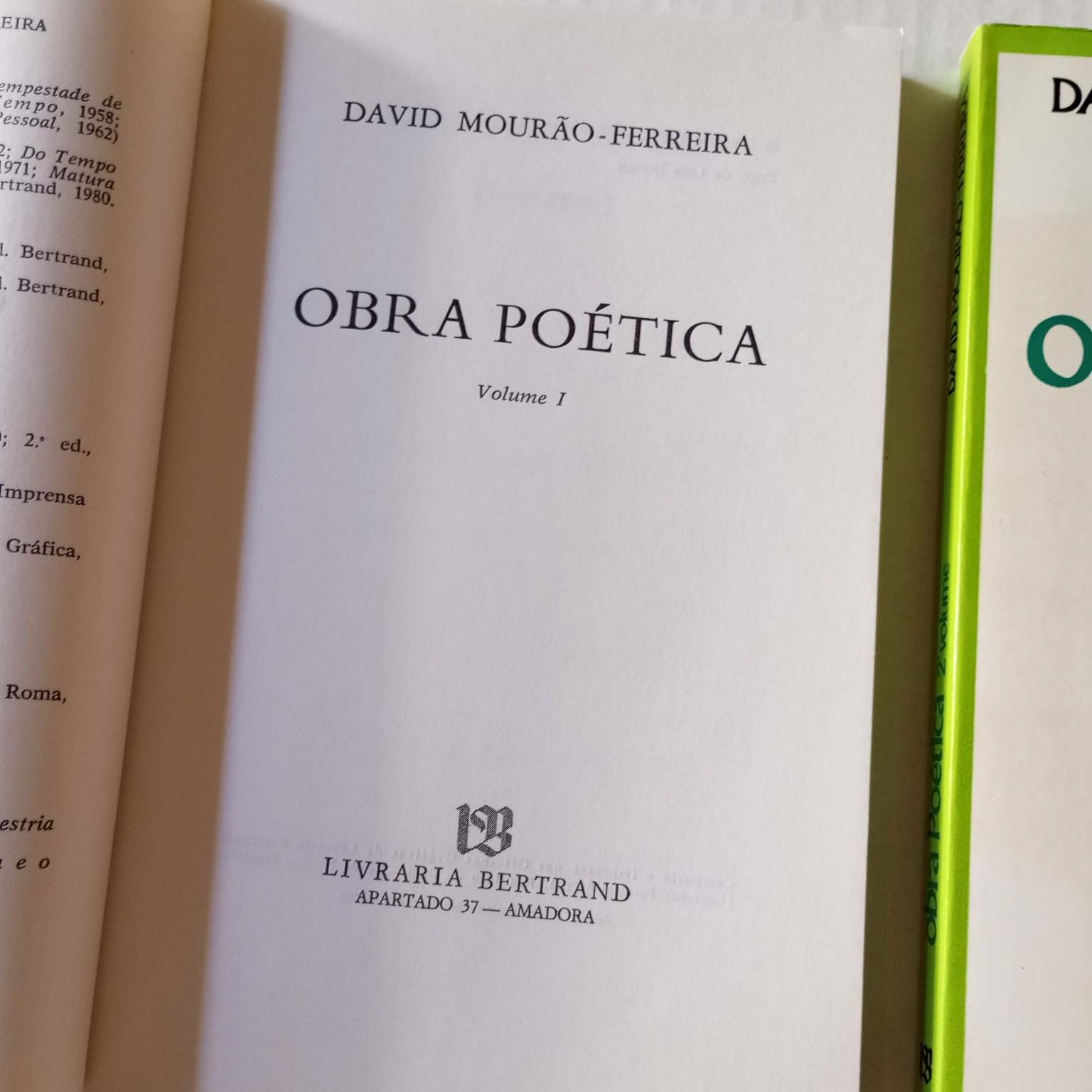 Obra poética - David Mourão-Ferreira