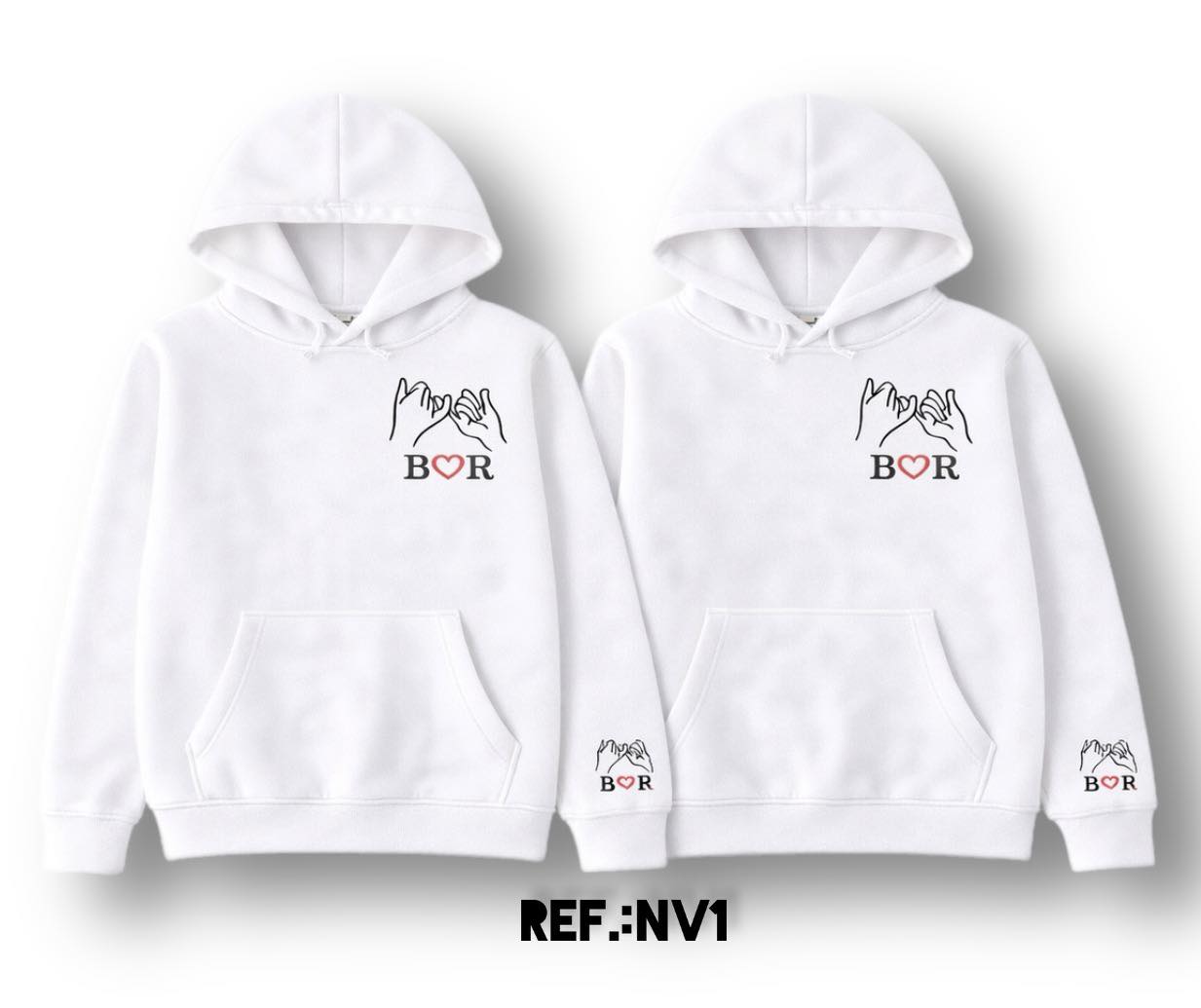 CONJUNTO SWEAT CASAL COM CAPUZ REF.: NV