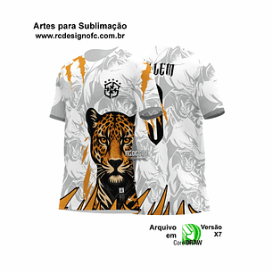 ARTE VETOR ONÇA PINTADA INTERCLASSE 25