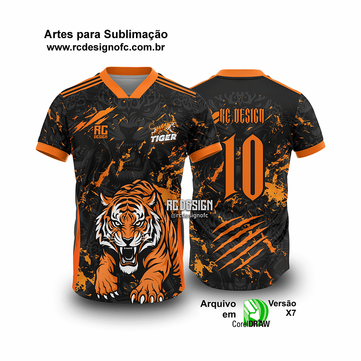 Vetor Camisa Tigre tiger Interclasse 26 1