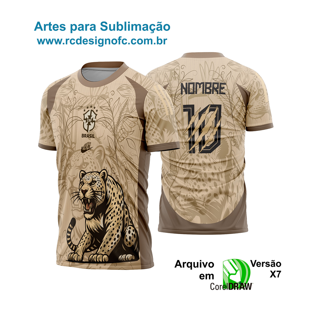 Arte Vetor Camisa Jaguar - Tigre  1