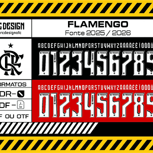 Fonte Flamengo 2025 - 2026 - TTF - CDR - PDF