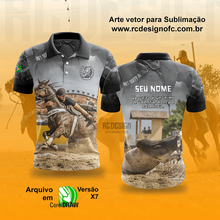 Camisa Vaquejada Personalizada 002 (produto Digital) 1