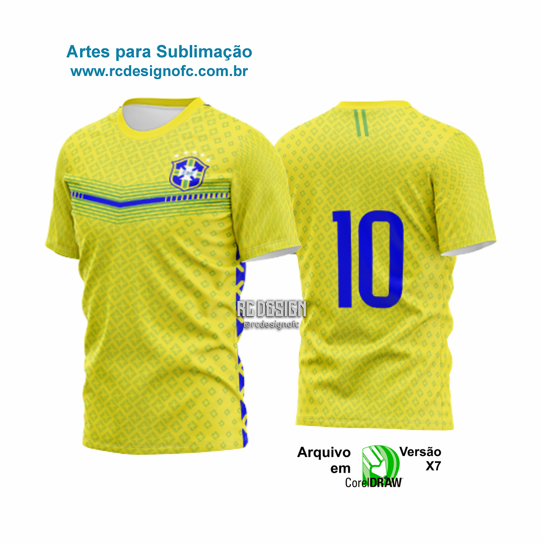 Arte Vetor Camisa Brasil Amarela 2026 - 002 1