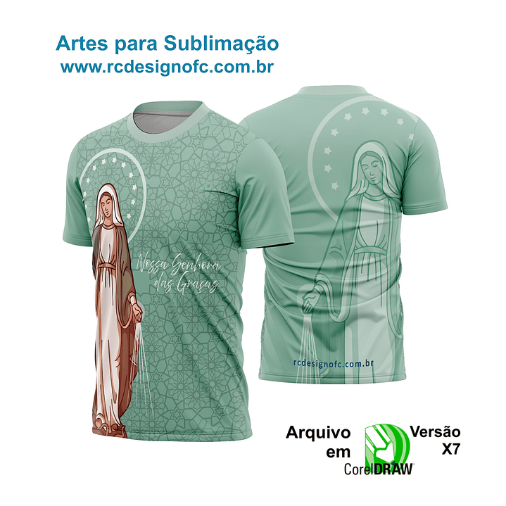Camisa vetor Nossa Senhora das Graças 1