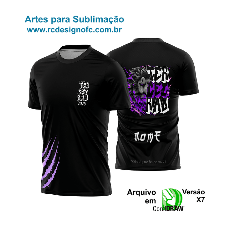 Arte vetor Camisa leão Terceirão 2026 1
