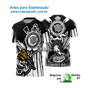 Arte vetor camisa Corinthians Gavião 2026