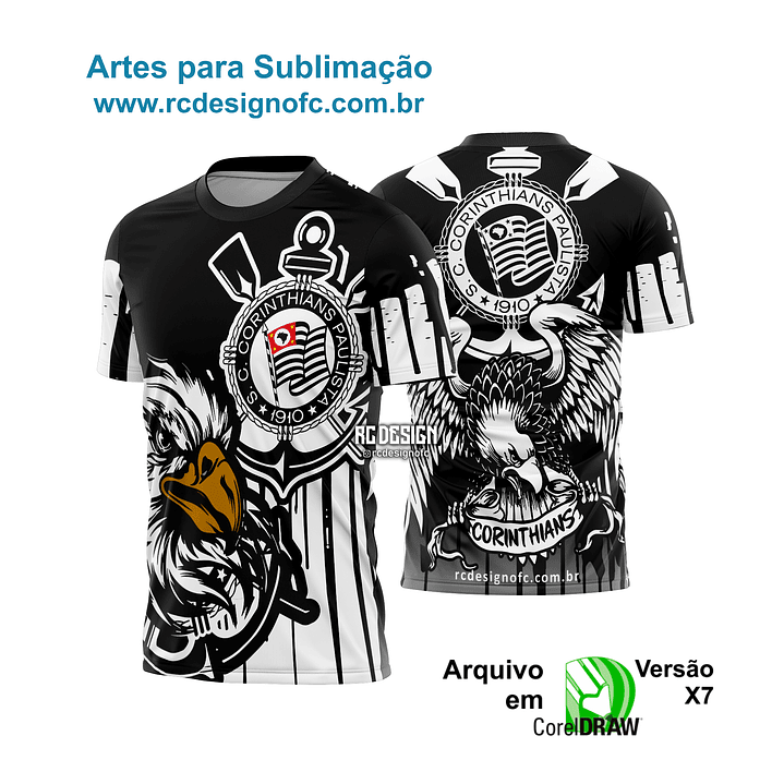 Arte vetor camisa Corinthians Gavião 2026 1