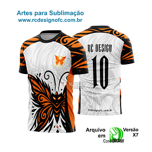 Arte vetor Camisa Borboleta Interclasse 2026