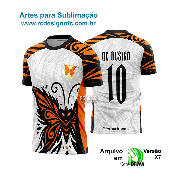 Arte vetor Camisa Borboleta Interclasse 2026 1