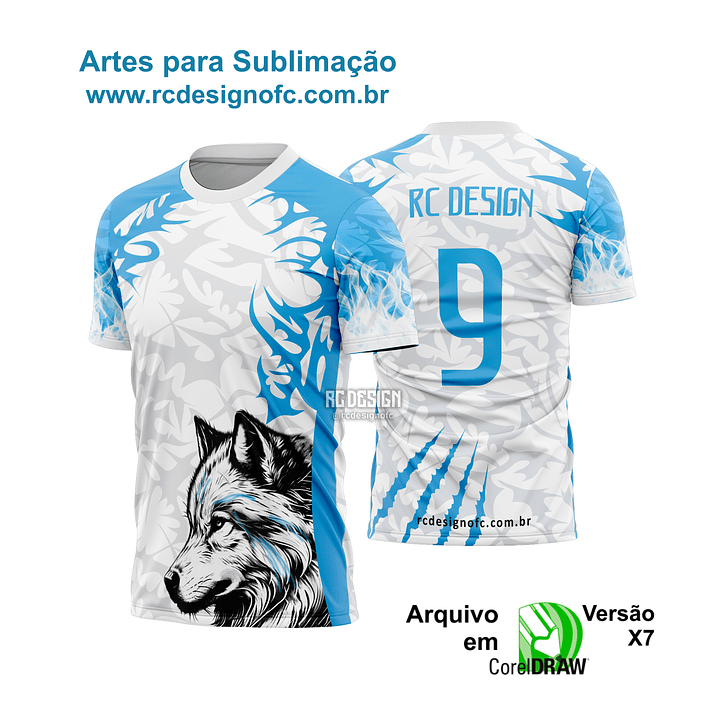 Arte vetor Camisa lobo wolf interclasse 2026 1
