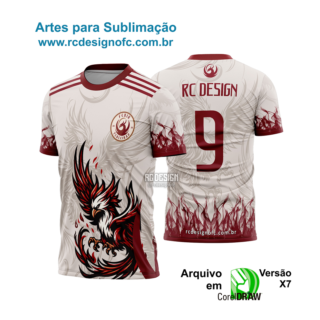 Arte vetor camiseta fenix vinho 2026 1
