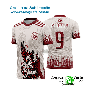 Arte vetor camiseta fenix vinho 2026