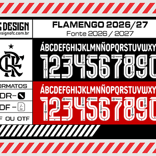 Fonte Flamengo 2026-27 - TTF - CDR - PDF