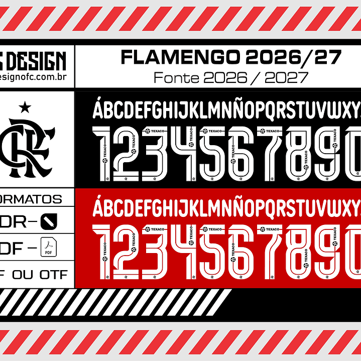 Fonte Flamengo 2026-27 - TTF - CDR - PDF 2
