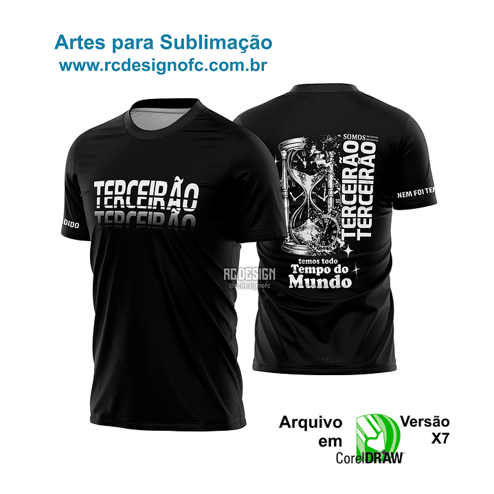 Arte vetor Camisa Terceirão Nem foi Tempo perdido 1