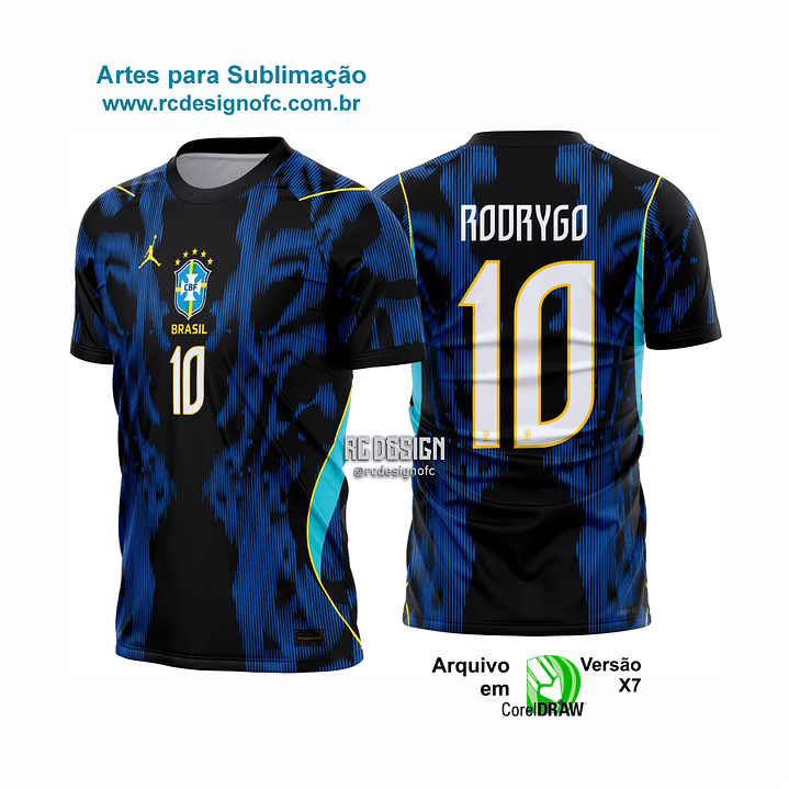Arte Camisa Seleção Brasil Reserva Copa 2026 + FONTE 1
