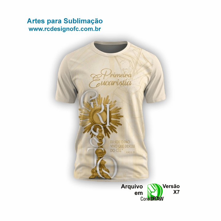 Arte Camiseta Primeira Eucaristia 1