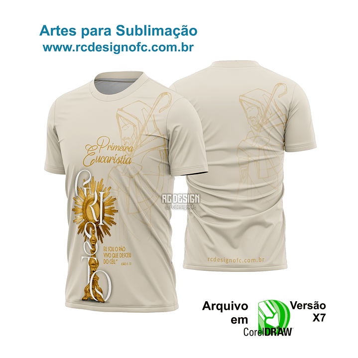 Arte Camiseta Primeira Eucaristia 2