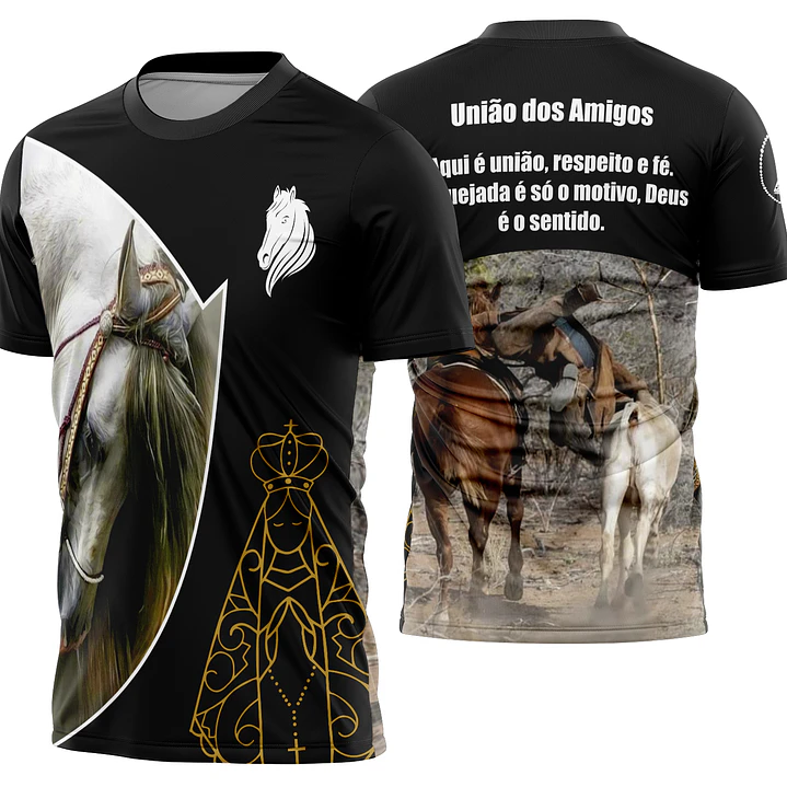 Arte Camisa Cavalgada Vaquejada Cavalo Modelo 01 1