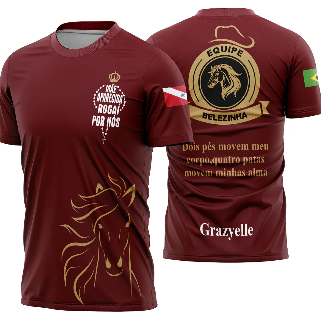 Arte Camisa Cavalgada Vaquejada Cavalo Modelo 03 1