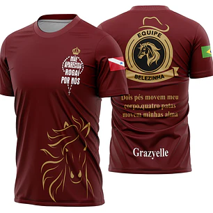 Arte Camisa Cavalgada Vaquejada Cavalo Modelo 03