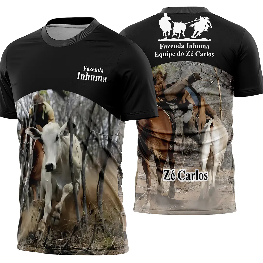 Arte Camisa Cavalgada Vaquejada Cavalo Modelo 05 1