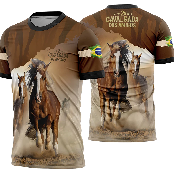 Arte Camisa Cavalgada Vaquejada Cavalo Modelo 08 1