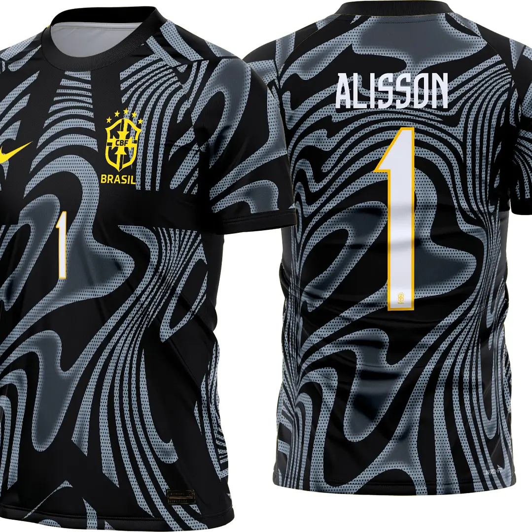 Arte Camisa Seleção Brasil Goleiro I Copa 2026 CDR 1