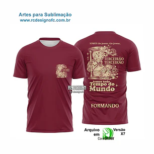 Arte Camisa Terceirão Ampulheta - Tempo Perdido