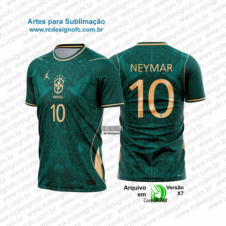 Arte Camisa Interclasse Brasil Conceito Verde 1