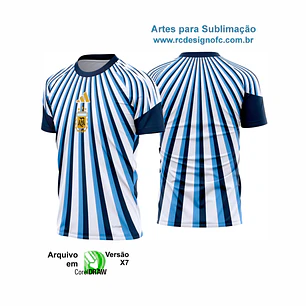 Arte Camisa Argentina Pré-Jogo I 2026-28