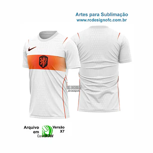 Arte Camisa Holanda - Países Baixos - paises bajos Kit Reserva 2026