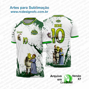 Arte vetor Camisa Shrek Interclasse
