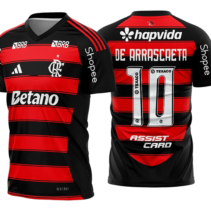 Arte Estampa Camisa Flamengo Titular 2025 2026 + fonte 1