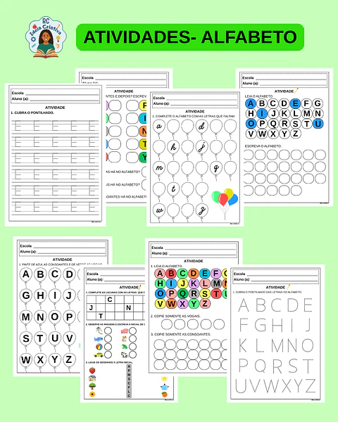 CADERNO DE ATIVIDADES- ALFABETO
