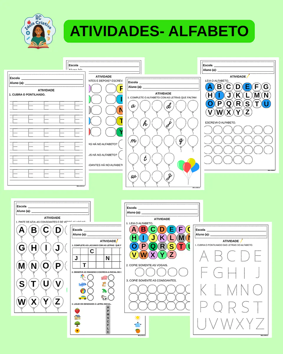 CADERNO DE ATIVIDADES- ALFABETO 1