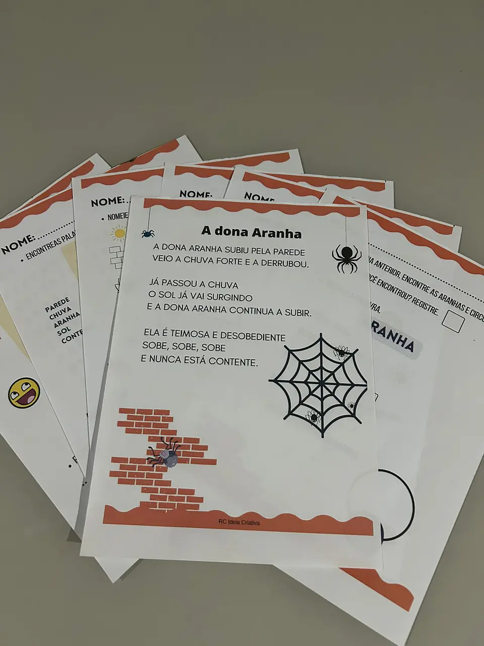 SEQUÊNCIA DIDÁTICA- A DONA ARANHA 1